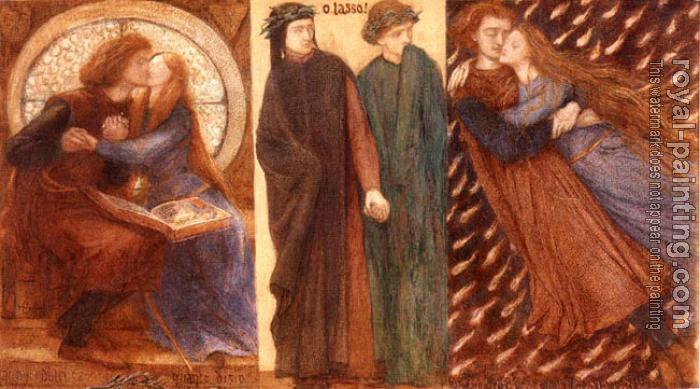 Dante Gabriel Rossetti : Paolo and Francesca